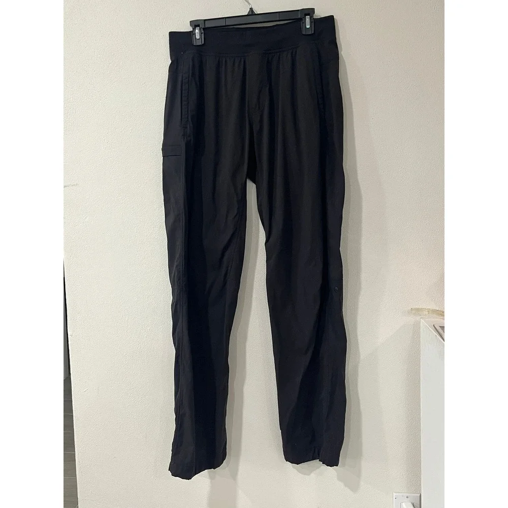 Lululemon Mens Black Textured Athletic Cargo Pants Size L